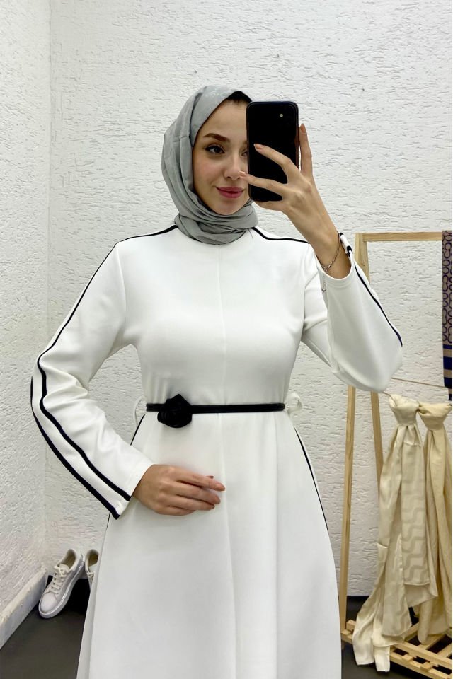ŞERİTLİ BİYE ELBİSE