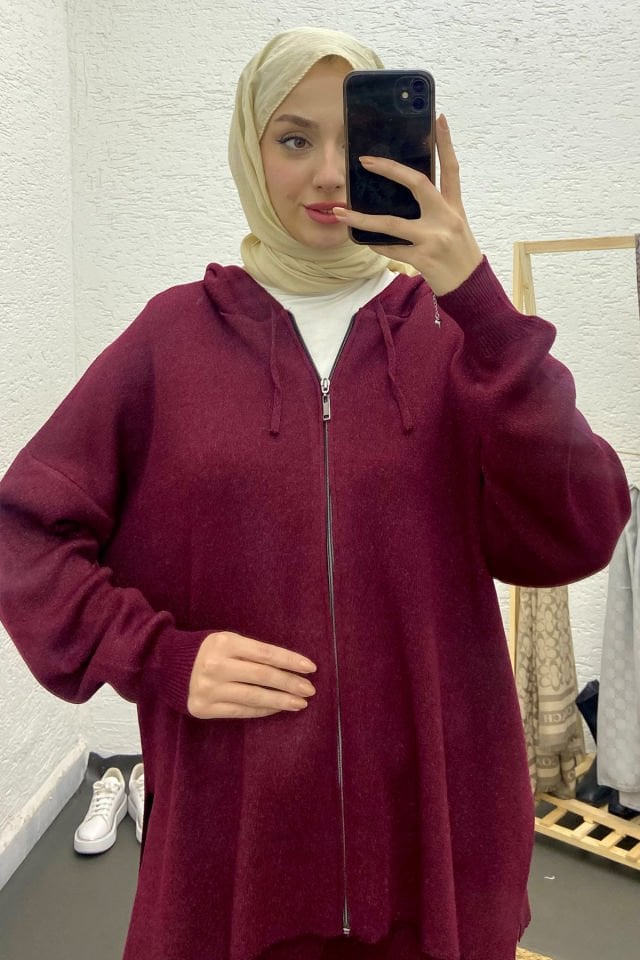 SİMLİ TRİKO BORDO