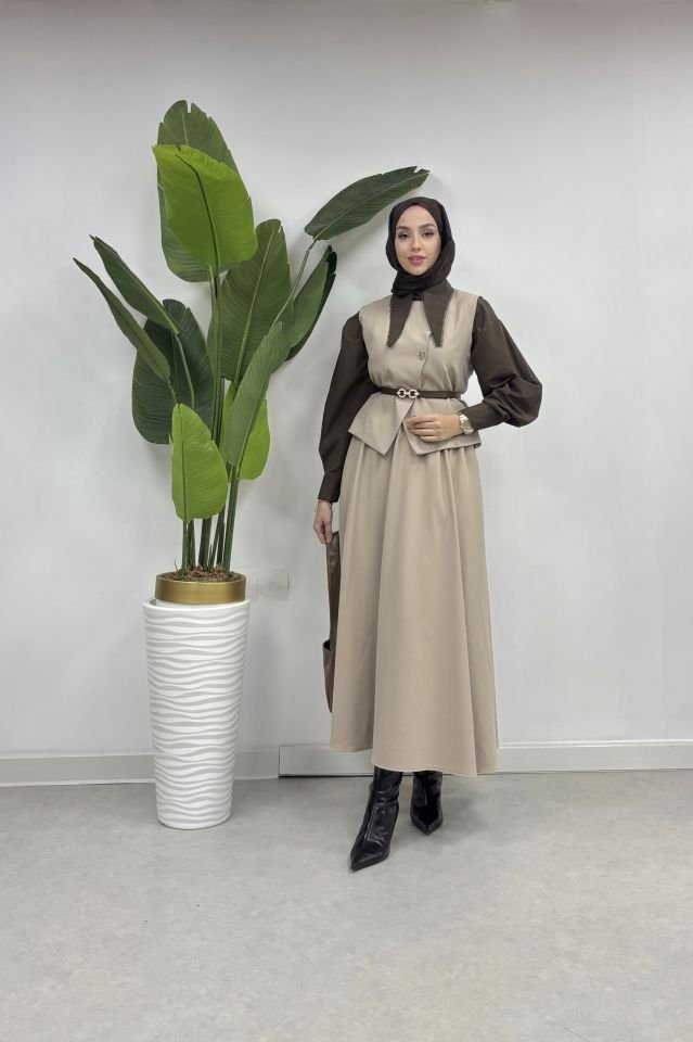ELEGANCE TAKIM bej