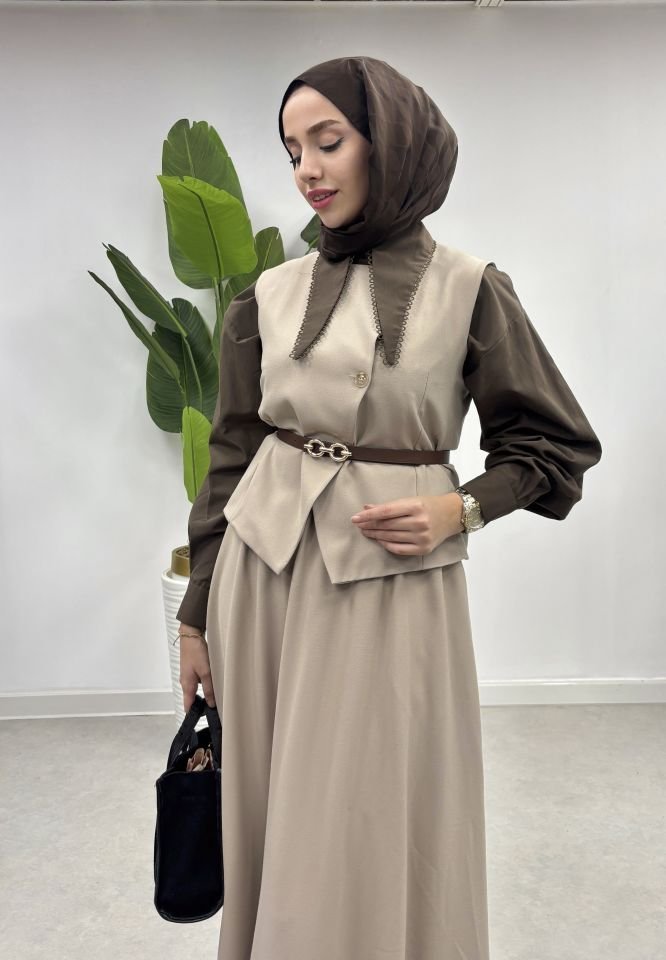 ELEGANCE TAKIM bej