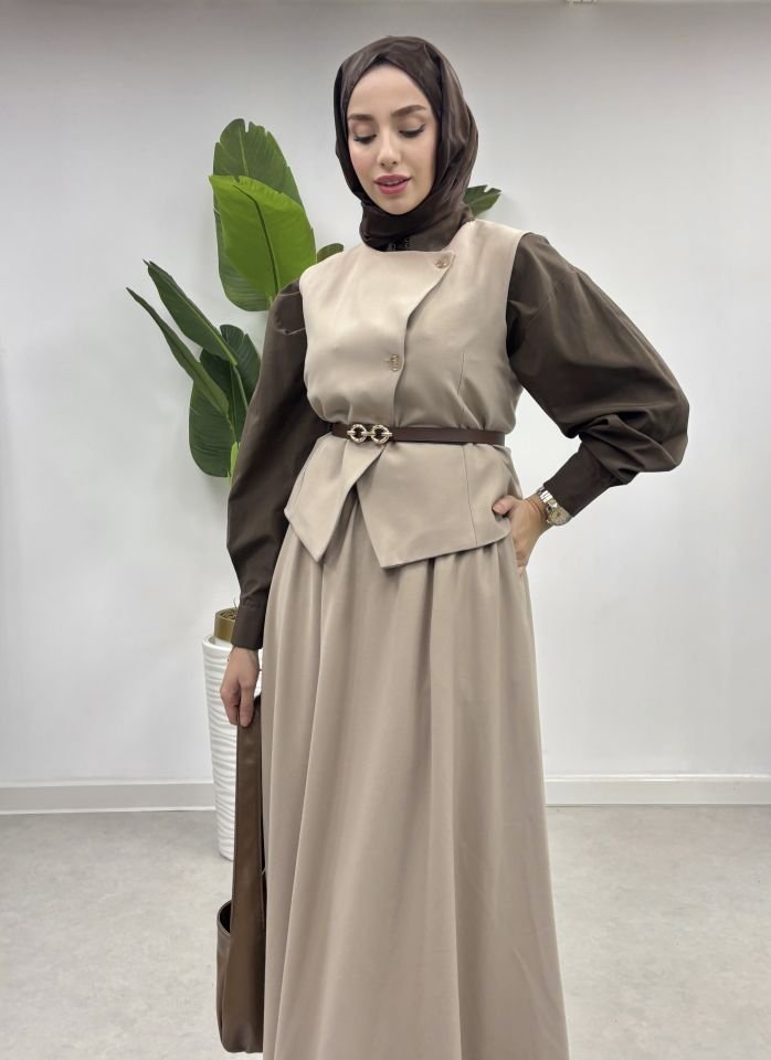 ELEGANCE TAKIM bej