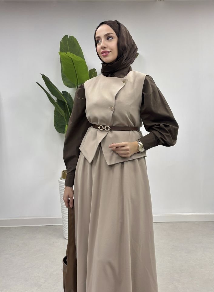 ELEGANCE TAKIM bej