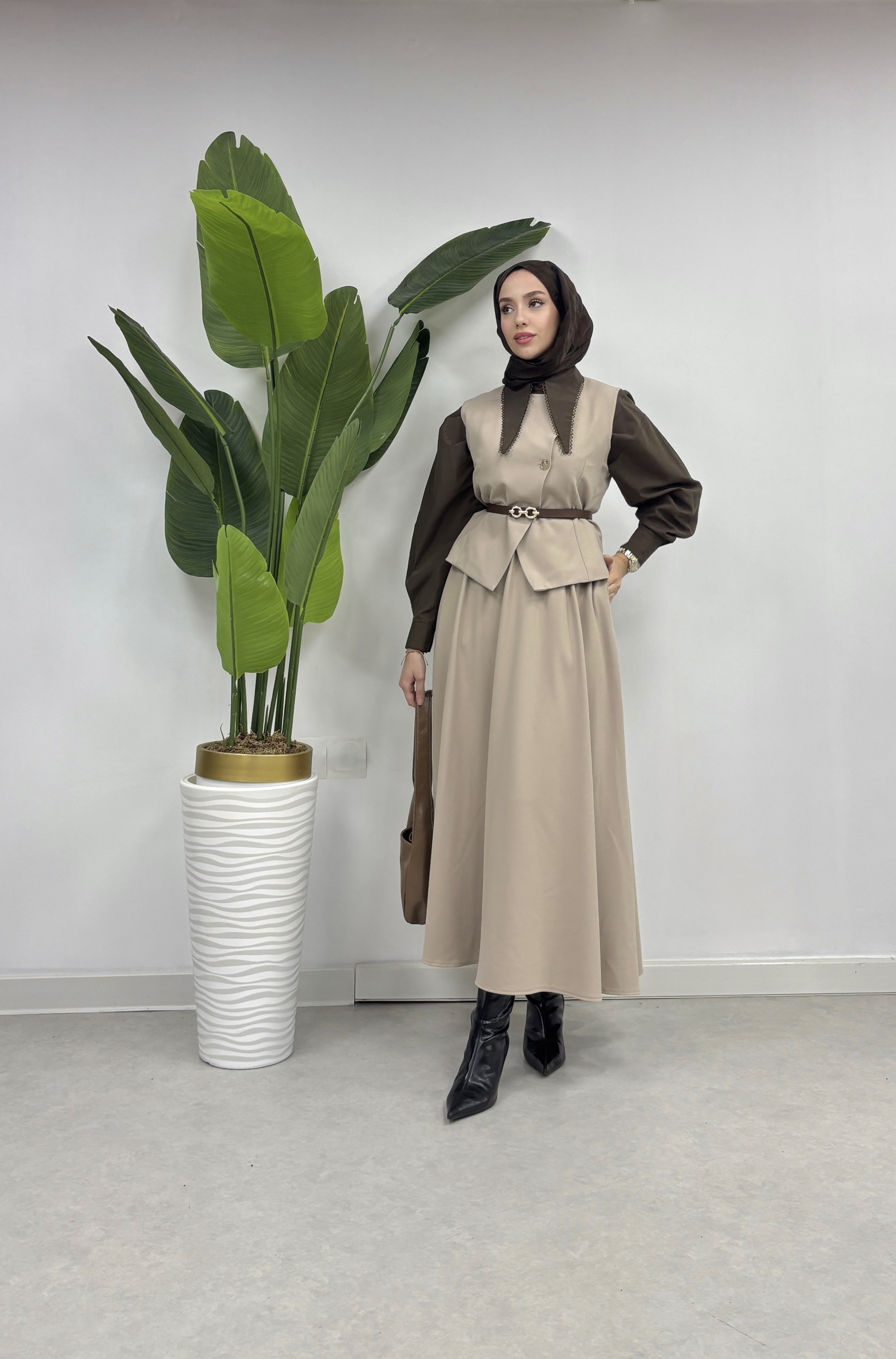 ELEGANCE TAKIM bej