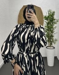 Zebra desen elbise