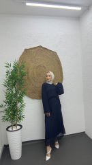 Pilseli şifon takım