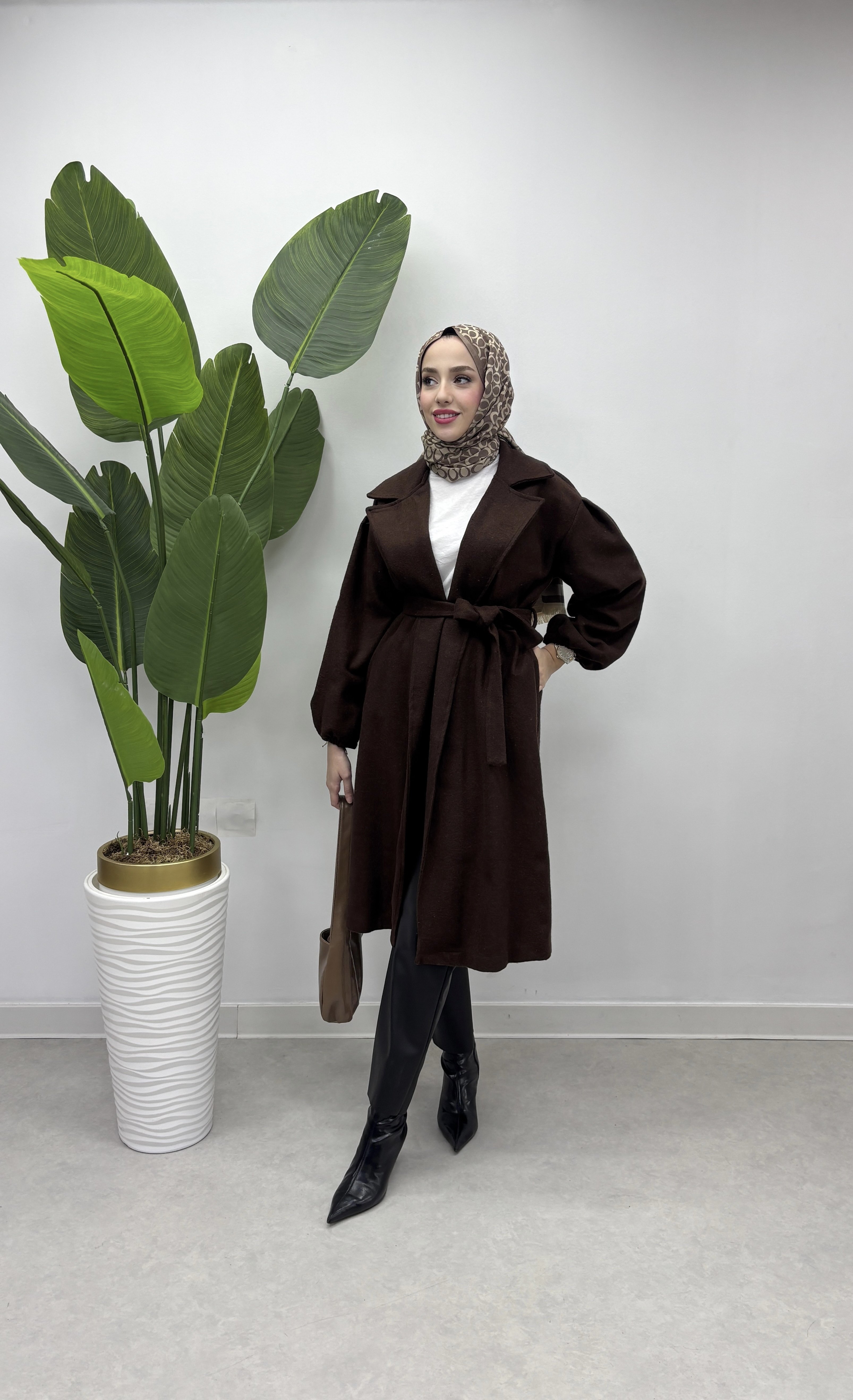 Zara model kahverengi