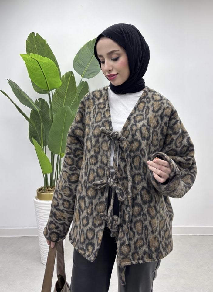 Bambu leopar ceket