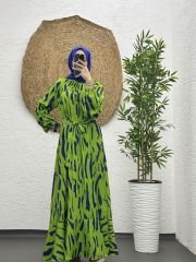 Zebra desen yeşil
