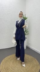 Taş detaylı takım