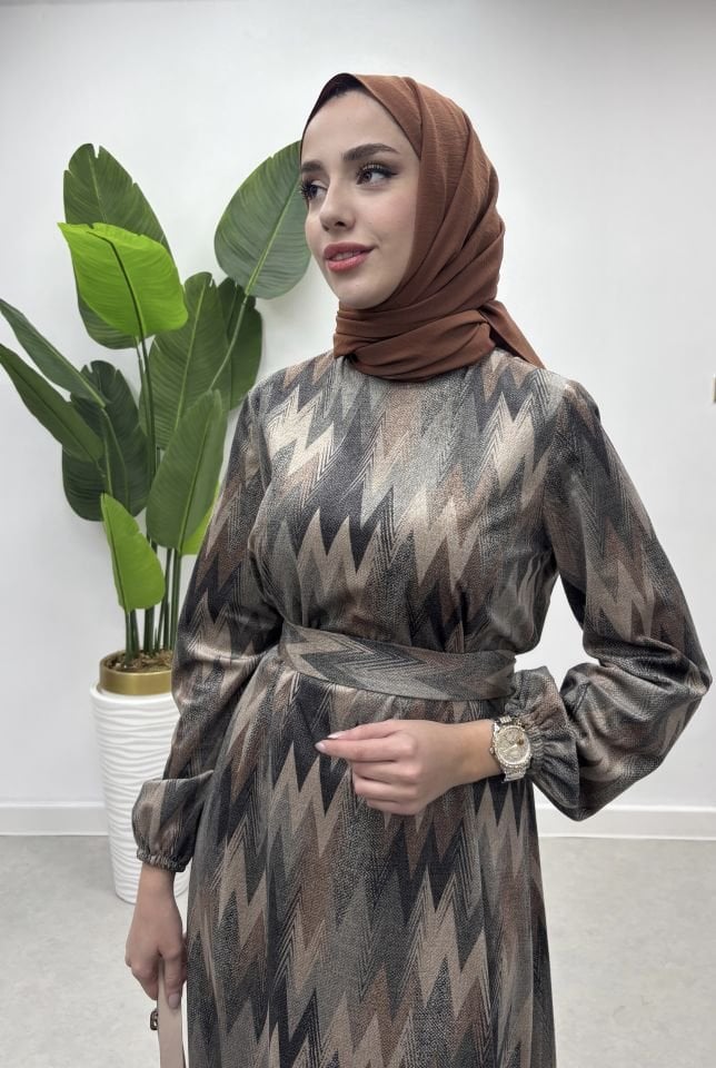 Nubuk elbise