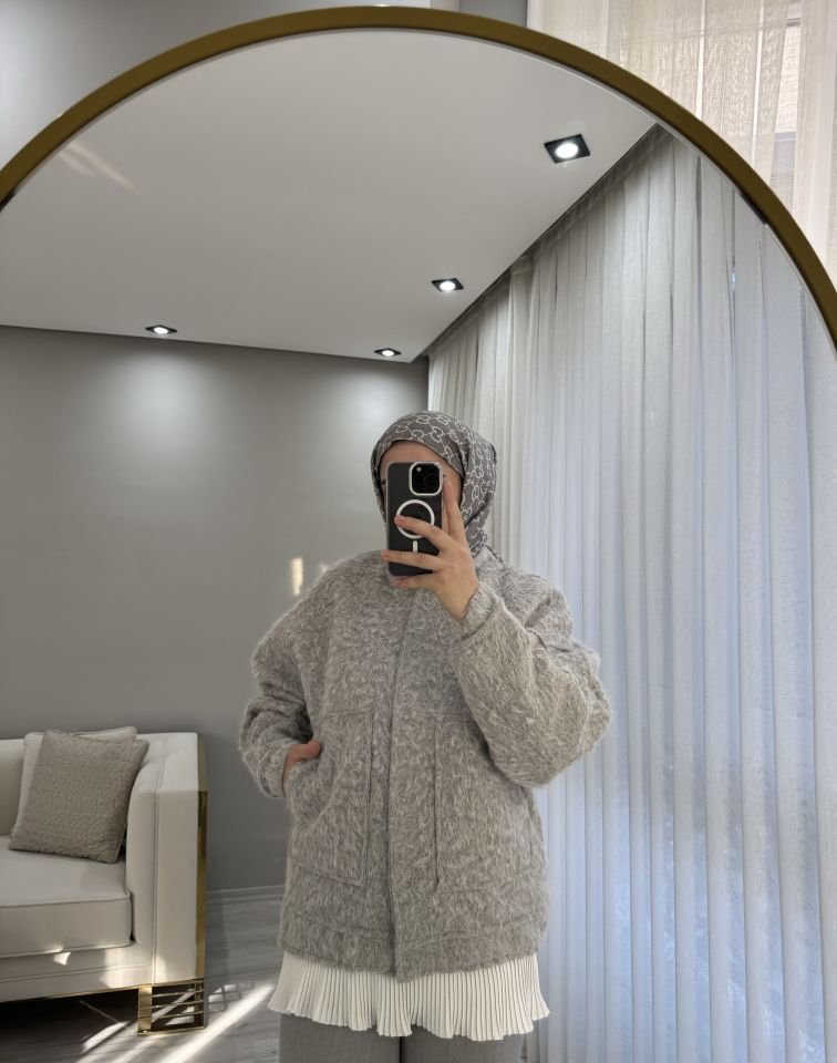 Bambu ceket gri