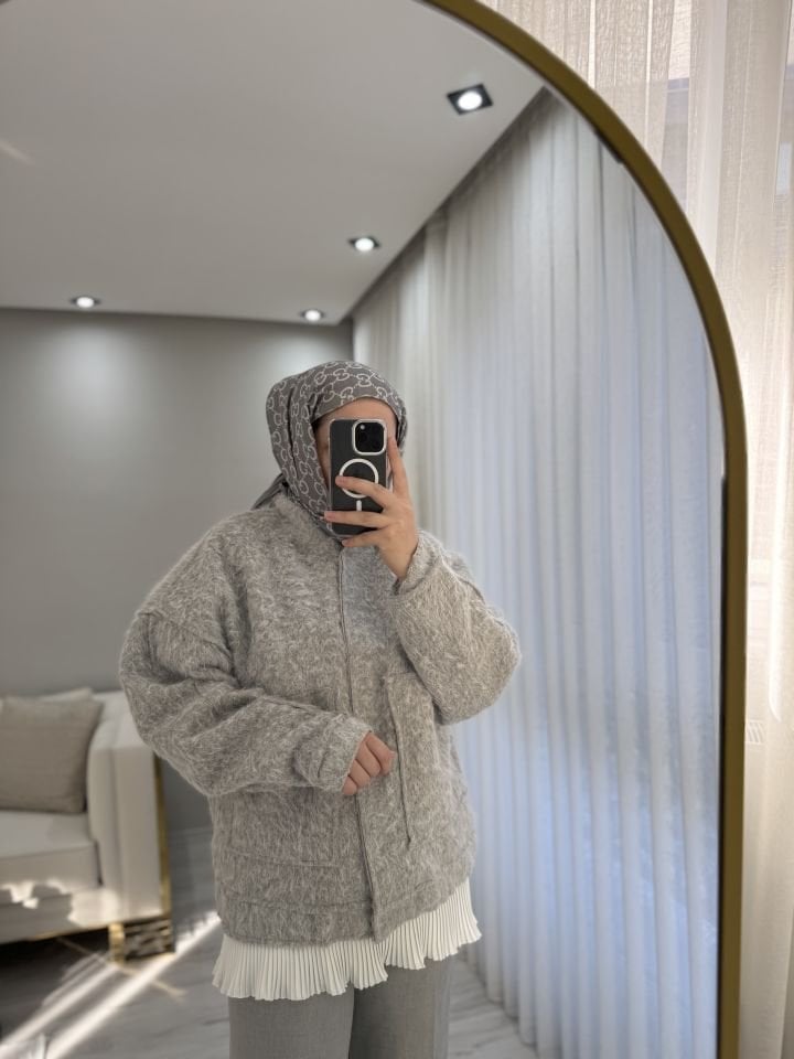 Bambu ceket gri