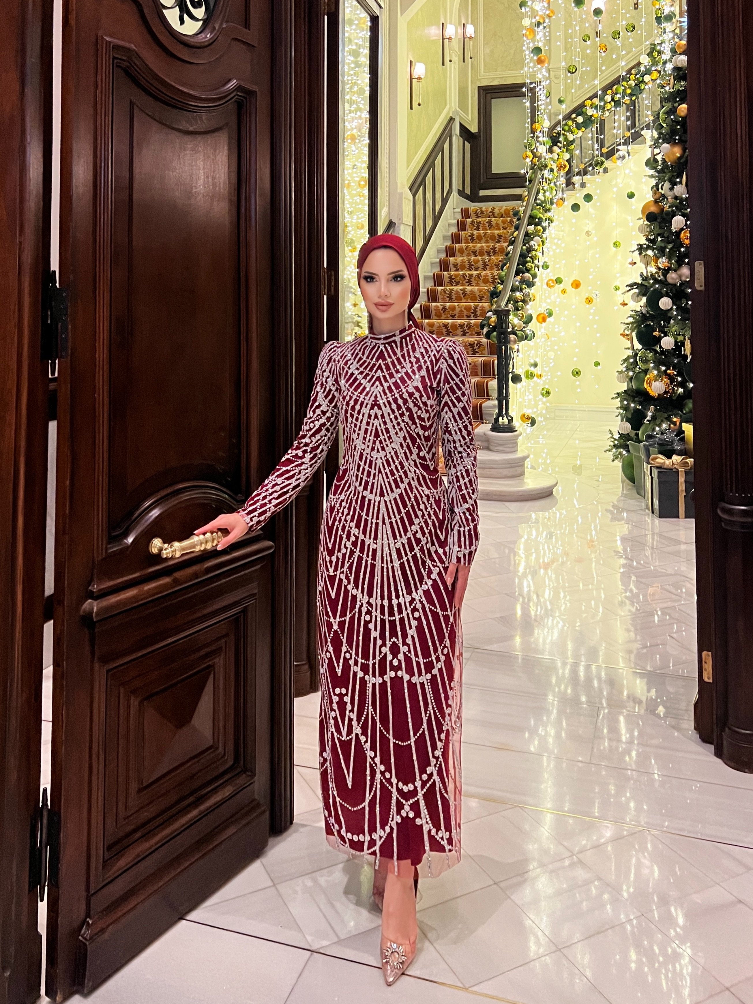 Taşlı abiye