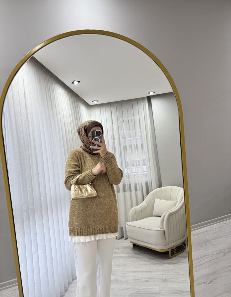 Simli kazak gold renk