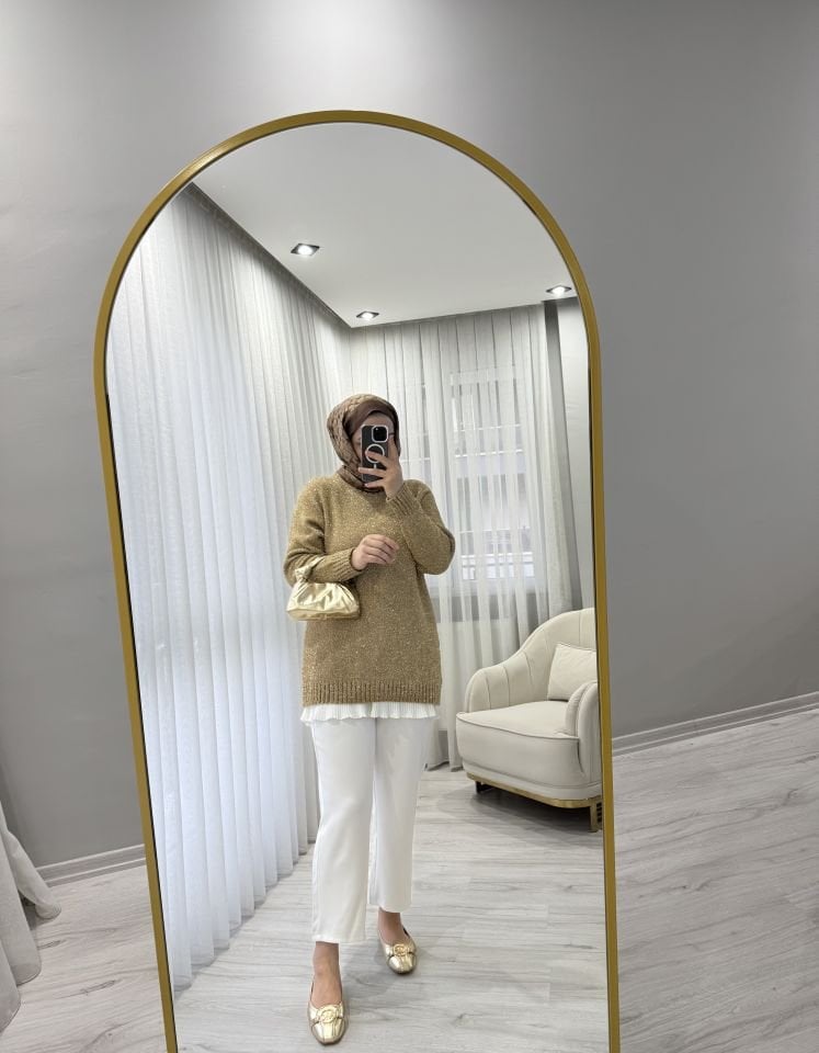 Simli kazak gold renk