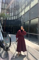 Katre elbise bordo