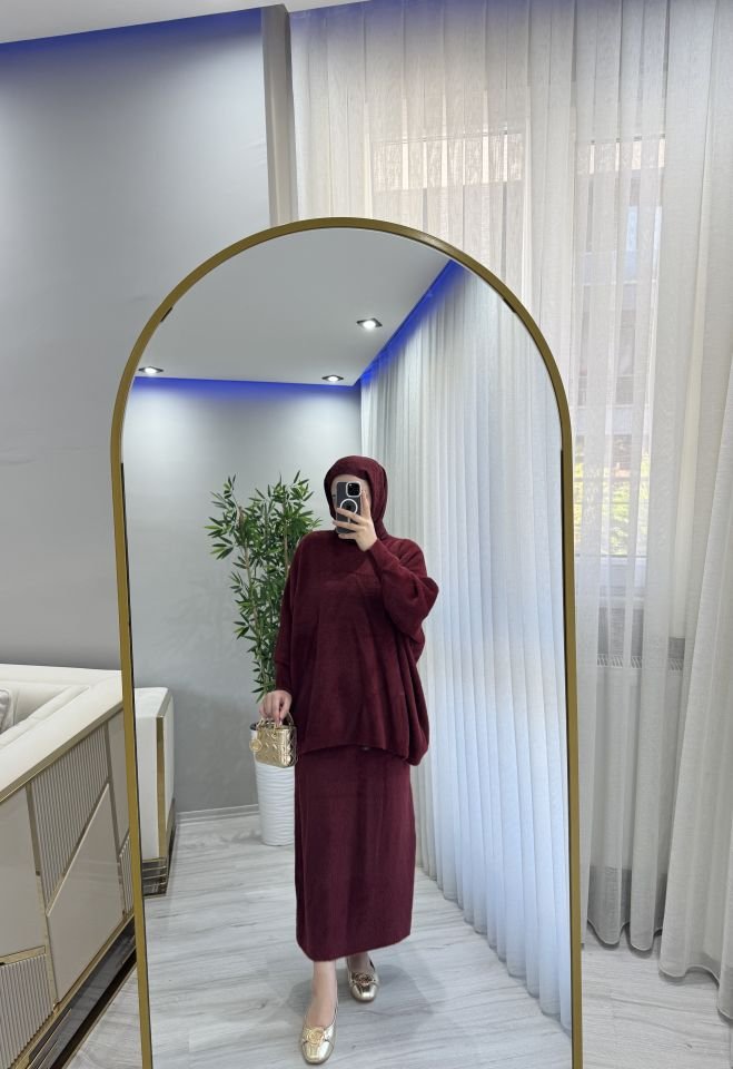 Angora takım bordo