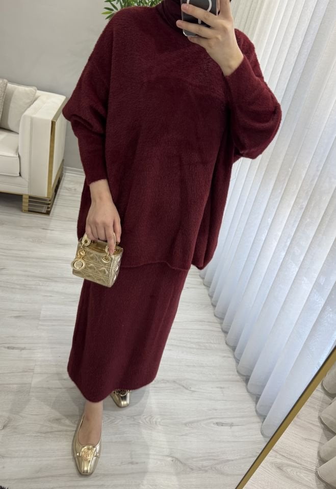 Angora takım bordo