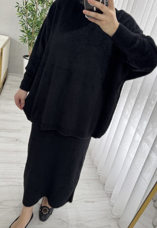 Angora takım siyah