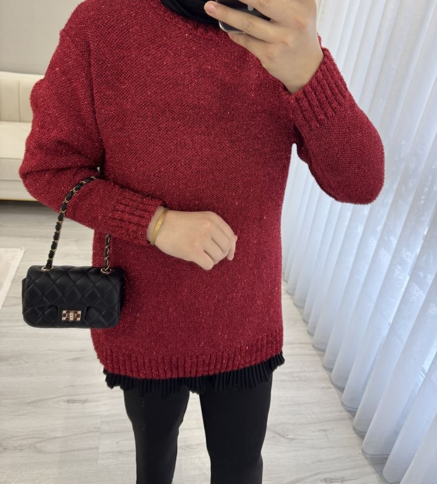 SİMLİ KAZAK BORDO