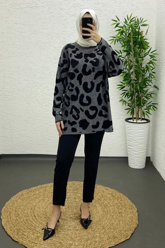 SİMLİ ZEBRA DESEN Kazak
