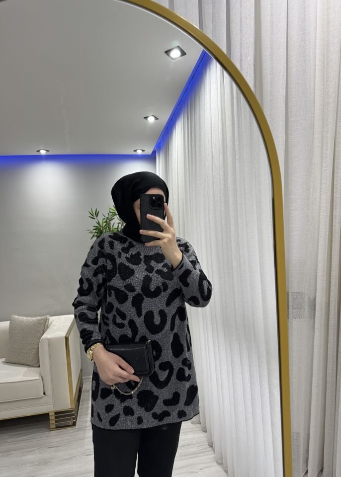 Zebra desen simli kazak