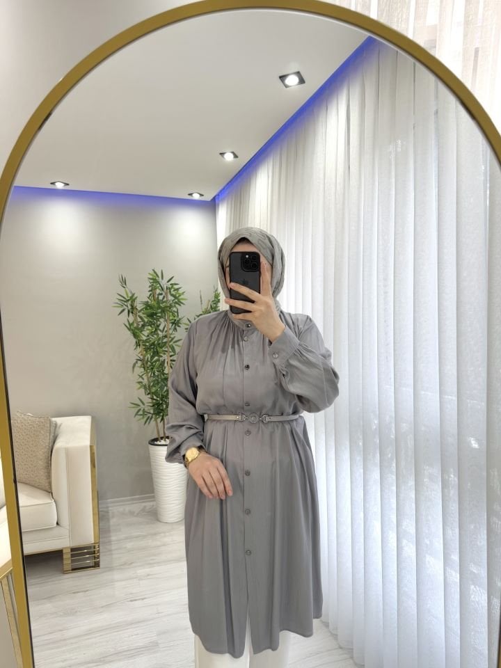 Tensel tunik saten model